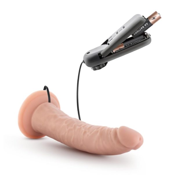 Dr. Skin - Dr. Dave - 7 Inch Vibrating Cock with Suction Cup - Vanilla - Imagen 6