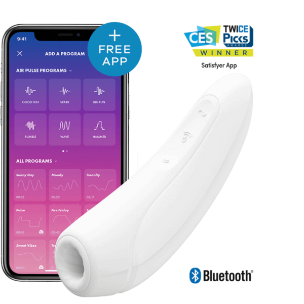 Satisfyer Curvy 1+ Air Pulse Stimulator in White