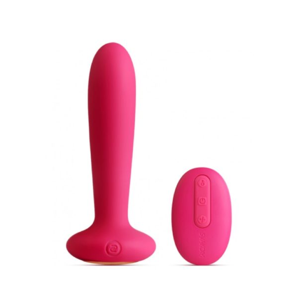 SVAKOM Primo Wearable G-spot & Anal Remote-Controlled Long-bullet Warming Vibrator - Plum Red