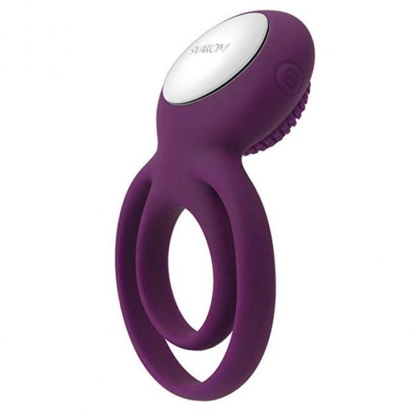 SVAKOM Tammy Double-Ring Clitoris Stimulating Couple's Penis Ring Vibrator - Imagen 3