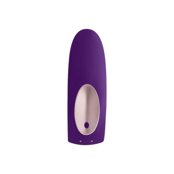 Double Plus Remote Silicone USB Rechargeable Couples Vibe Purple - Imagen 6