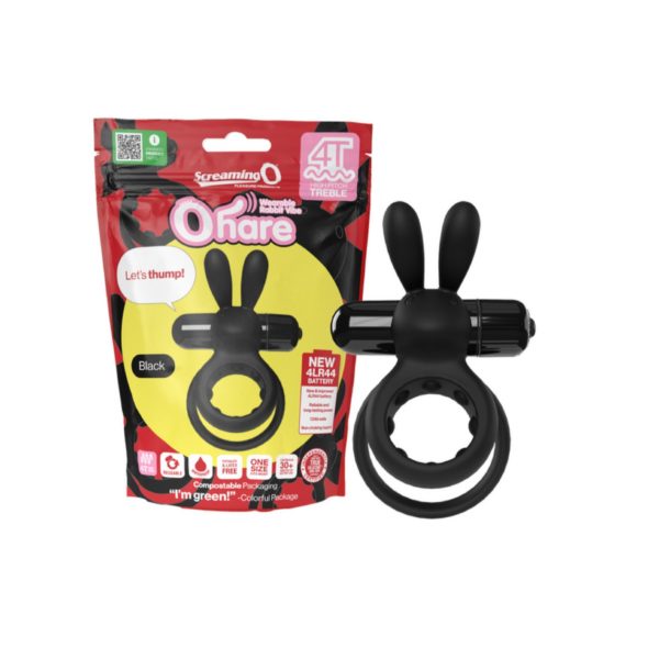 Screaming O 4T Ohare Vibrating Cock Ring - Black