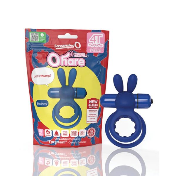 Screaming O 4T Ohare Vibrating Cock Ring - Blueberry