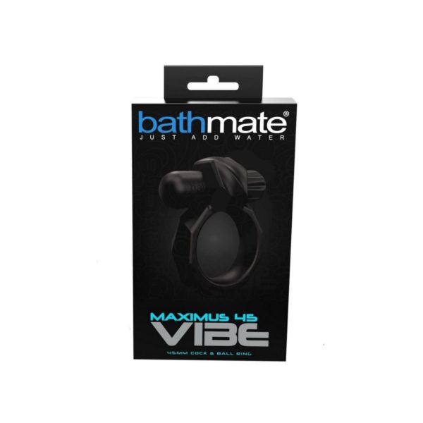 Bathmate Maximus Vibe 45 Rechargeable Silicone Cock Ring - Black - Imagen 3