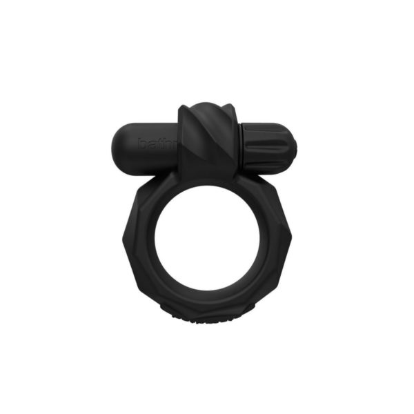 Bathmate Maximus Vibe 45 Rechargeable Silicone Cock Ring - Black - Imagen 2